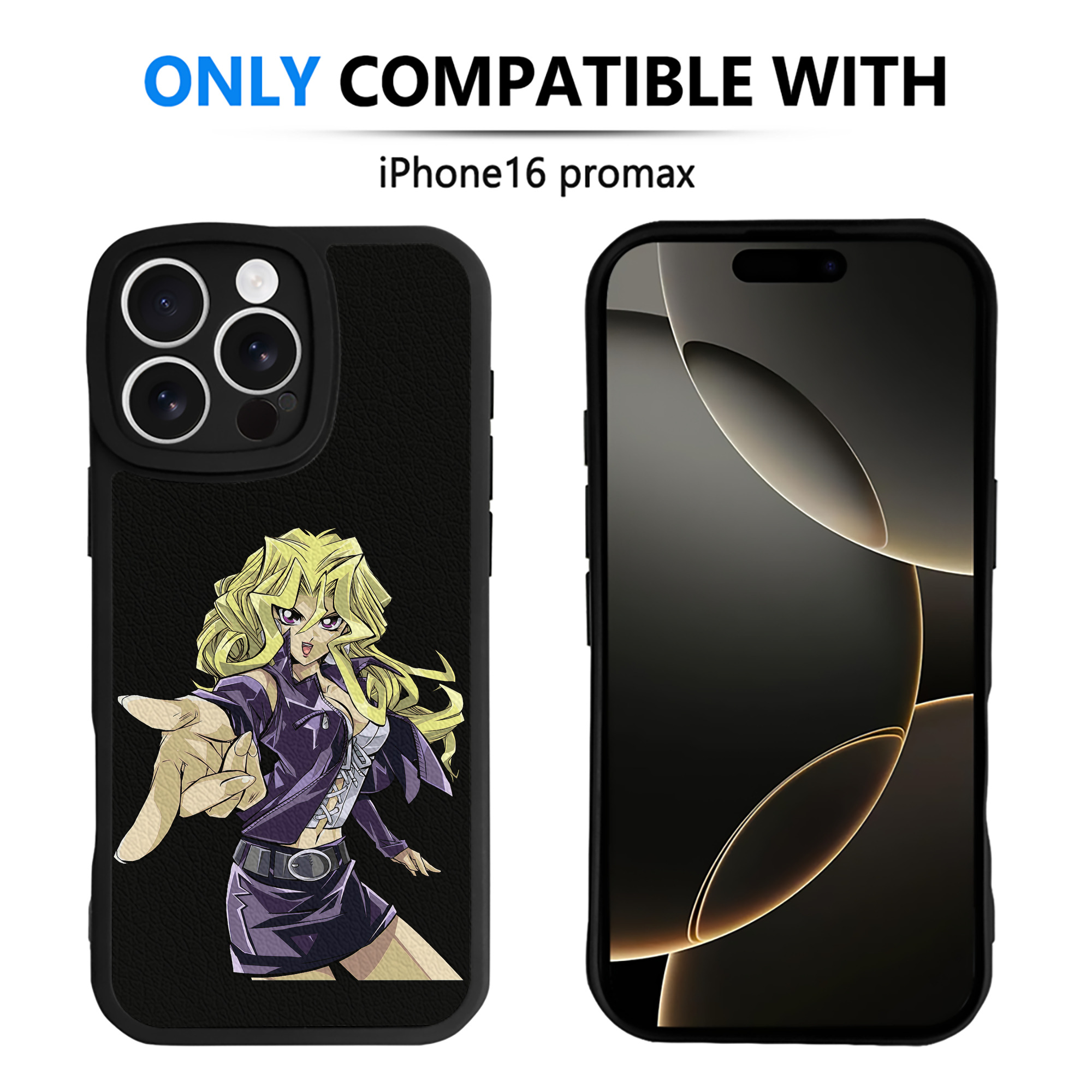 （画像用） 遊☆戯☆王 Yu-Gi-Oh! 【iPhone 16シリーズ対応】シリコンスマホケース（レザー調） 材質：シリコン